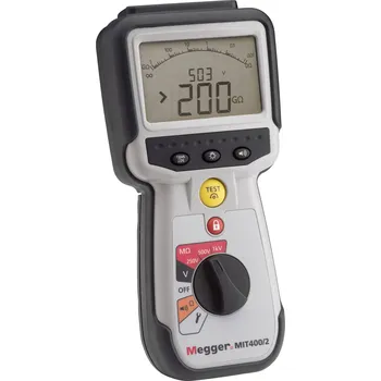 Multimetr Megger MIT400/2 tester izolací 250 V, 500 V, 1000 V, 200 GΩ