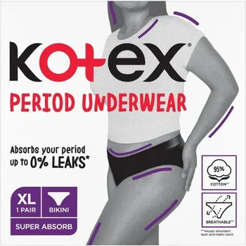 Menstruační kalhotky Kotex Period Underwear velikost XL