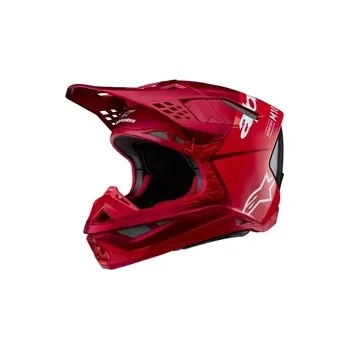 Motodoplněk Mx Helma Alpinestars Supertech M10 Flood Helmet Red Fluo / Red Matte & Glossy, Velikost S (55-56cm)