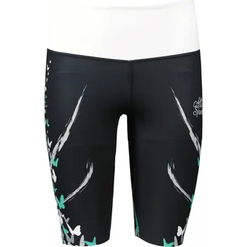 Dámské kalhoty Dámské legíny nad kolena premium ALTISPORT VOJ/ALW022LEG02 ČERNÁ/TYRKYSOVÁ XS