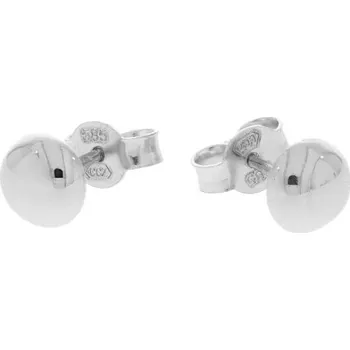 Náušnice Zlaté náušnice půl pecky z bílého zlata