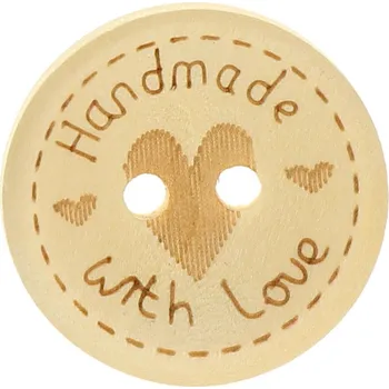 Knoflíček hand made srdíčko 20mm