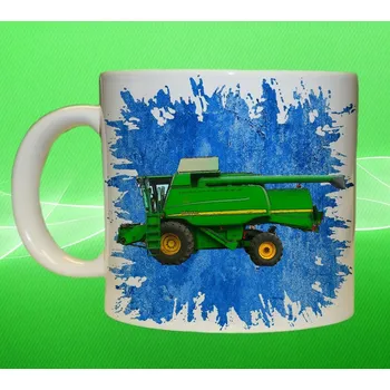 hrnek John Deere 9660 III 150ml (hrnek s kombajnem)