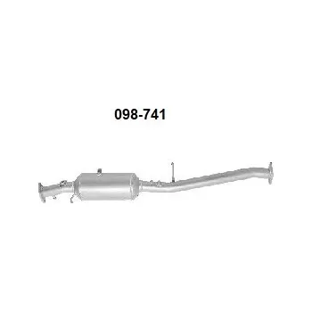 Filtr pevných částic filtr pevných částic Bosal 098-741