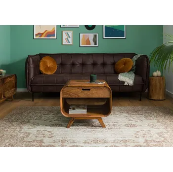 Konferenční stolek MAILAND Konferenční stolek sheesham 60x50x50 světle hnědý lakovaný