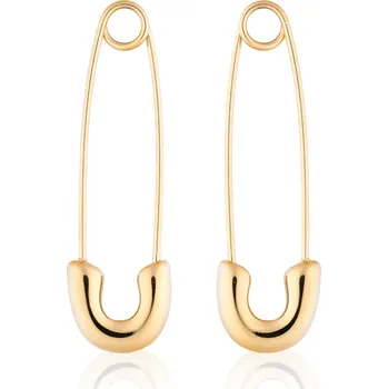 Náušnice franco bene Naušnice ve tvaru svorky - pozlacené | 462