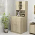 Koupelnový nábytek Skříňka nad pračku kompozitní dřevo 3082011 2 ks