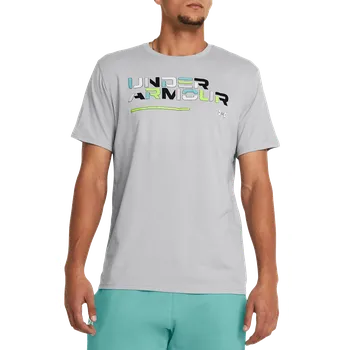 Pánské tričko Triko Under Armour Colorblock Wordmark 1382829-011 Velikost L
