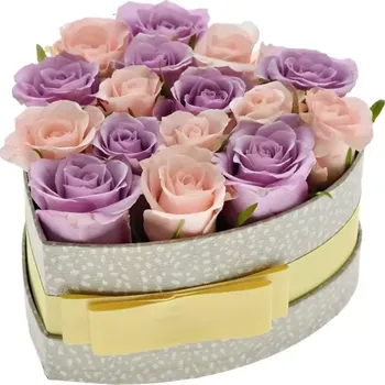 Dárková krabička Krabička růží SANTONI šampaň 15x8cm