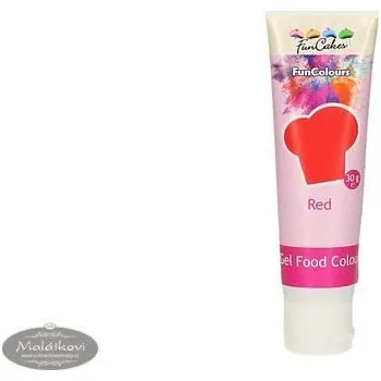 Potravinářské barvivo FunCakes Červená gelová koncentrovaná jedlá barva Red na hmoty i čokolády 30 g