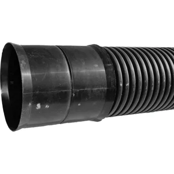 Kanalizační potrubí Drenážní potrubí SIROPLAST K, DN150, tyč 6m 2/3 perforace