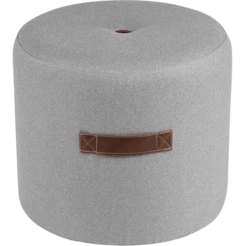 Taburet Šedý látkový taburet Somcasa Kenny 44 cm