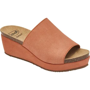 Dámská zdravotní obuv Scholl MALAGA BIOPRINT dámské zdravotní pantofle na klínku barva lososová lososová 40