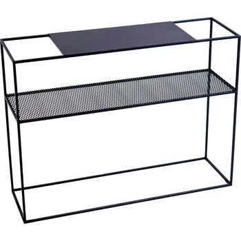 Toaletní stolek Nordic Design Černý kovový toaletní stolek Trixom 100 x 30 cm