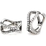 Nerezové náušnice 8040 - stříbrné barvy - SER.8040