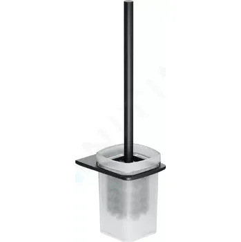 WC štětka kielle WC štětka nástěnná s držákem, matné sklo/matná černá 40518004