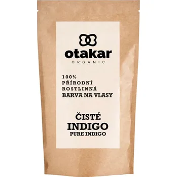 Barva na vlasy Otakar Organic - přírodní rostlinná barva na vlasy čisté indigo :-: 100 g - s obalem
