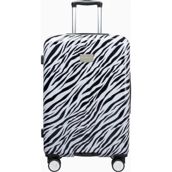 Střední kufr se zebřím vzorem