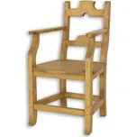 Drewmax KT714 židle masiv borovice rustikal (Voskovaný borovicový nábytek)