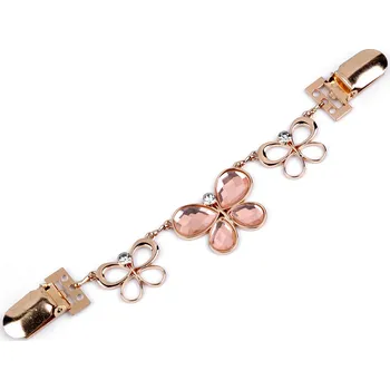 Spona dragoun motýli, malé, růžové zlato