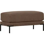 WOOOD Tmavě hnědá látková podnožka Coulee 100 x 50 cm