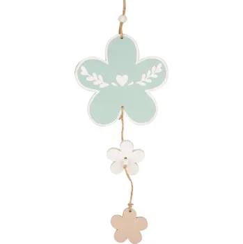 Kytička dřevěná k zavěšení 27 cm