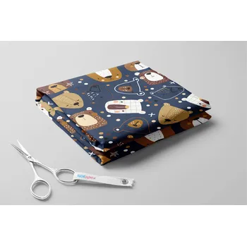 Softshell s beránkem, Malovaní medvědi Barva: Modrá