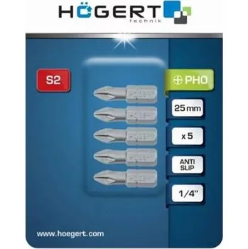 Bit Högert Šroubovací bit PH0 25 mm, 5 KS