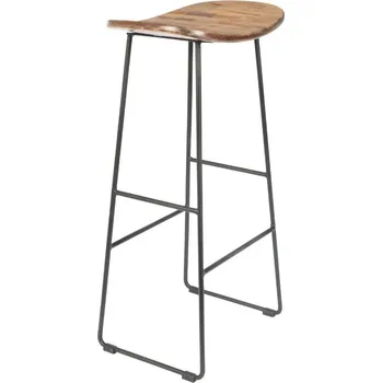 Barová židle White Label Teaková barová židle WLL TANGLE 76 cm