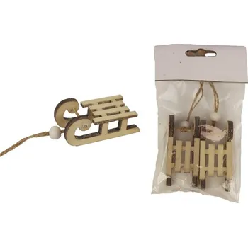 Vánoční dekorace Dekorační sáňky, 2 ks D4299