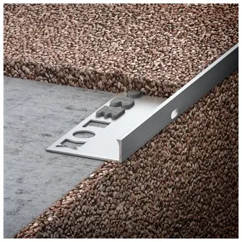 Schodový profil STONE "XL" - přírodní hliník (Hliníkový ukončovací profil pro kamenné koberce, délka 2500 mm, výška 10 mm, 12,5 mm)