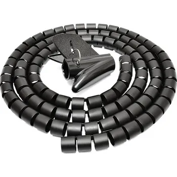 kabelová chránička AlzaPower Cable Tube 2,5m černá