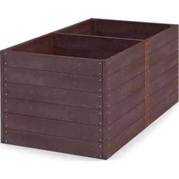 Vyvýšený záhon Transform hnědý plastový vyvýšený záhon 240 x 126 x 79cm