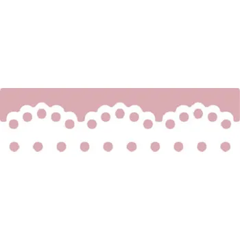 Řezačka papíru DP Craft Děrovačka okrajů ozdobná tečky 4cm