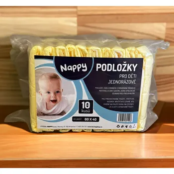 Přebalovací podložka Nappy Jednorázové přebalovací podložky 60x40 cm 10 ks