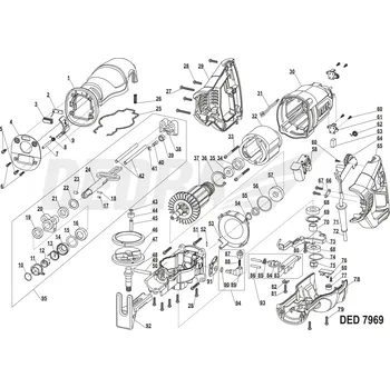 Dílenský stůl Pracovní noha DEDRA XDED7969.92