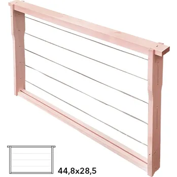 Rámek 44,8x28,5 Langstroth Jumbo Original, vodorovně Hoffman, Lípa