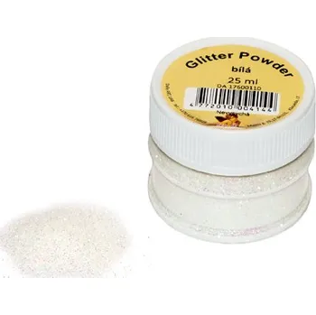 Třpytka na tělo a vlasy Glitry sněhově bílá - white snow 25ml