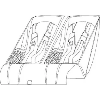 Přeprava dětí Thule Seat Double Black 54621