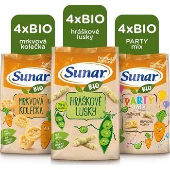 Sunar BIO křupky Mix karton (12 x 45 g)