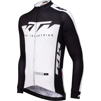 cyklistický dres Cyklistický dres KTM Factory Team Spring dlouhý rukáv Barva: Bílá, Velikost: L