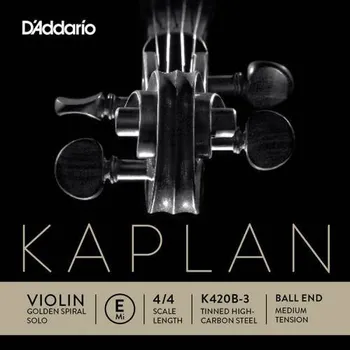 Struna pro kytaru a smyčcový nástroj D'Addario KAPLAN K420B-3, Struna na housle E