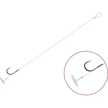 Rybářský háček 6ks - Feederový Návazec Delphin FLR Quickstop Velikost #4 8cm 0,30mm