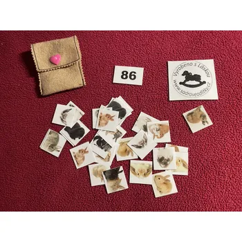 Pexeso HandMade by VeJa Mini pexeso vel.S č.86a - zakrslý králíci (36kousků)