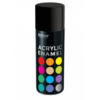 Barva ve spreji BIODUR Akrylový email ve spreji - matná černá 400ml/RAL 9005