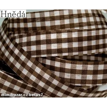 Stuha Lemovka - stuha - stuhy - mašle - kostka hnědá