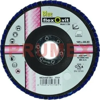 Brusný kotouč Lamelový brusný kotouč 125 x 22,23 mm zrnitost 40 /Flexovit