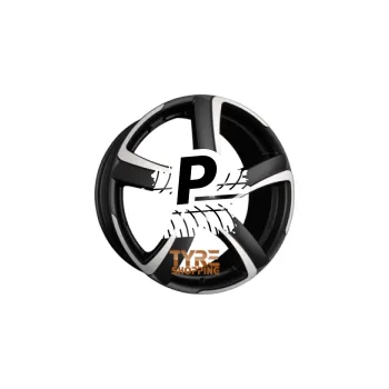 Alu kolo ALUTEC SHARK racing-schwarz frontpoliert 7.00 x 16 ET 38.00 5x115