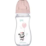 CANPOL BABIES láhev se širokým hrdlem Exotic Animals 300ml růžová