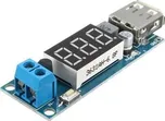 Arduino Napájecí modul, step-down měnič 4,5-40V na 5V/2A, USB+voltmetr